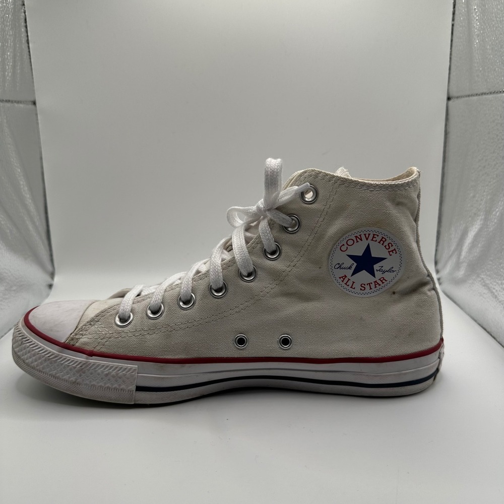 Converse Chuck Taylor High Top Unisex Mens 8 Womens 10 White Good Canvas Sneaker